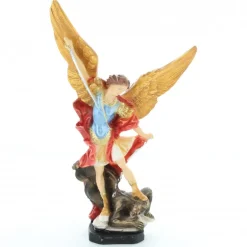 Palais du Rosaire Statue de l'Archange Saint Michel luttant contre Satan en résine de 20cm^ Statue De Saint Michel