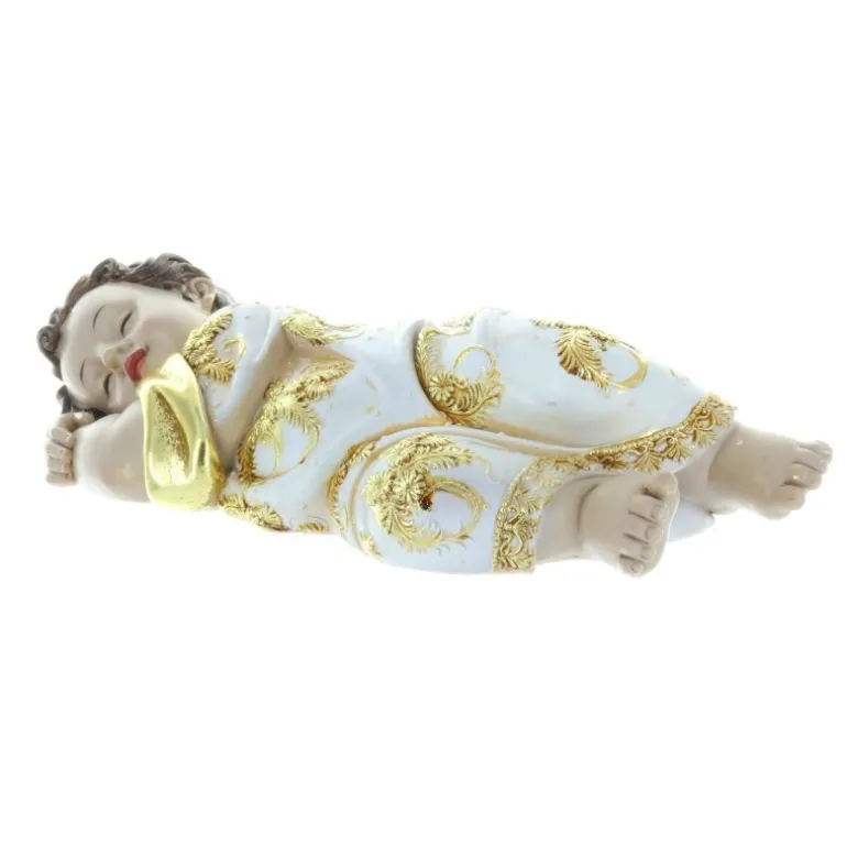 Palais du Rosaire Statue de l'Enfant Jésus couché en résine 32cm^Enfant Décoration De Noël | Enfant Jésus