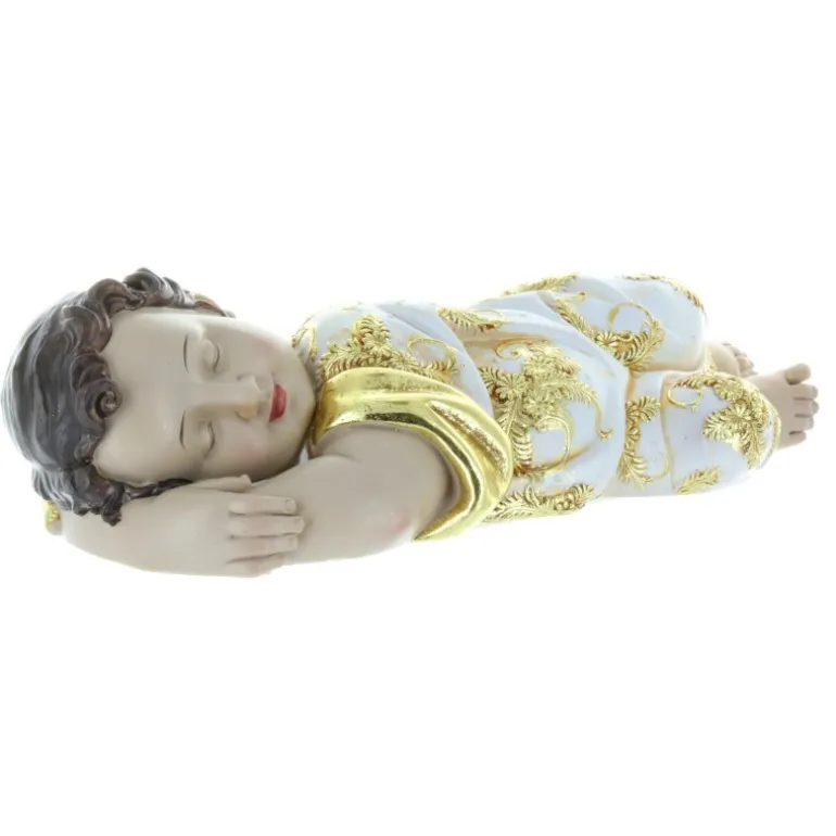 Palais du Rosaire Statue de l'Enfant Jésus couché en résine 32cm^Enfant Décoration De Noël | Enfant Jésus