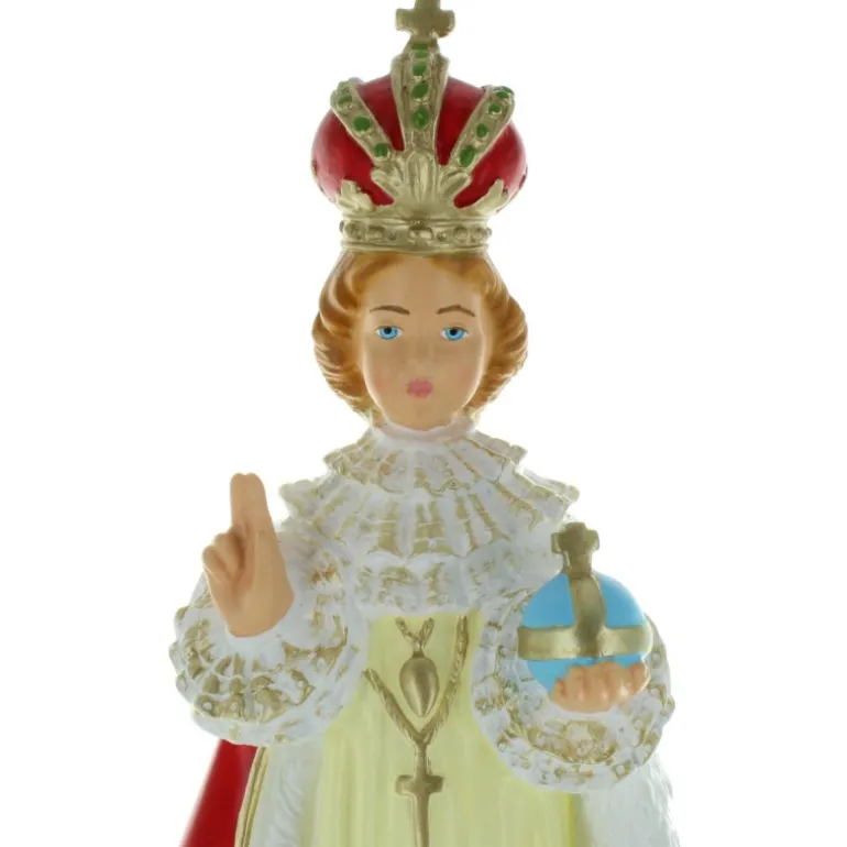 Palais du Rosaire Statue de l'Enfant Jésus de Prague en résine colorée 30cm^Enfant Enfant Jésus