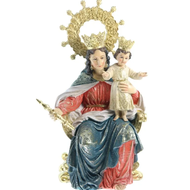 Palais du Rosaire Statue de Marie auxiliatrice de Triana de 20cm en résine^ Autres Statues De La Vierge