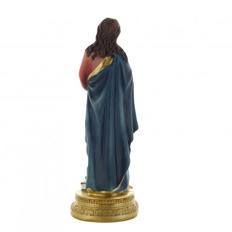 Palais du Rosaire Statue de Marie Madeleine en résine colorée 18cm^ Autres Statues De Saints
