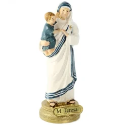 Palais du Rosaire Statue de Mère Teresa de 14cm en résine colorée^ Autres Statues De Saints