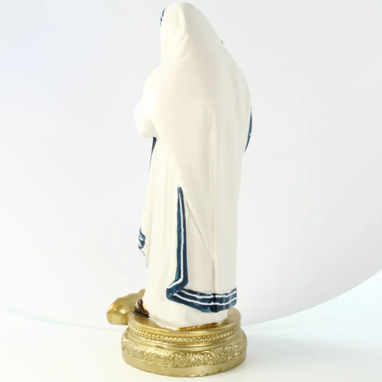 Palais du Rosaire Statue de Mère Teresa de 14cm en résine colorée^ Autres Statues De Saints