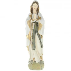 Palais du Rosaire Statue de Notre Dame de Lourdes en résine style antique de 25cm^ Statue De Notre Dame De Lourdes