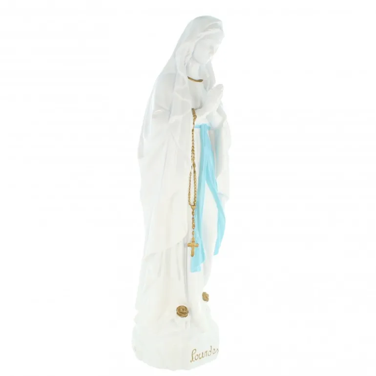 Palais du Rosaire Statue de Notre Dame de Lourdes pour l'extérieur 40cm^ Statue Pour Extérieur | Statue De Notre Dame De Lourdes