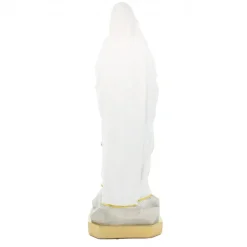Palais du Rosaire Statue de Notre Dame de Lourdes avec liseret pailleté doré en résine de 60cm^ Statue De Grande Taille | Statue De Notre Dame De Lourdes