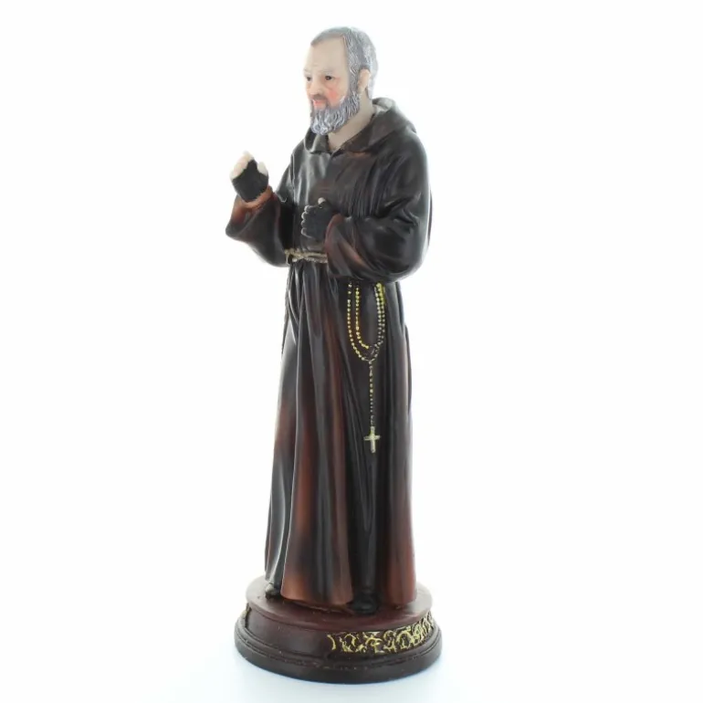 Palais du Rosaire Statue de Padre Pio 30cm en résine^ Autres Statues De Saints