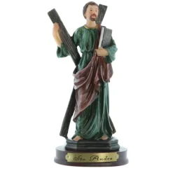 Palais du Rosaire Statue de Saint André de 15cm en résine^ Autres Statues De Saints