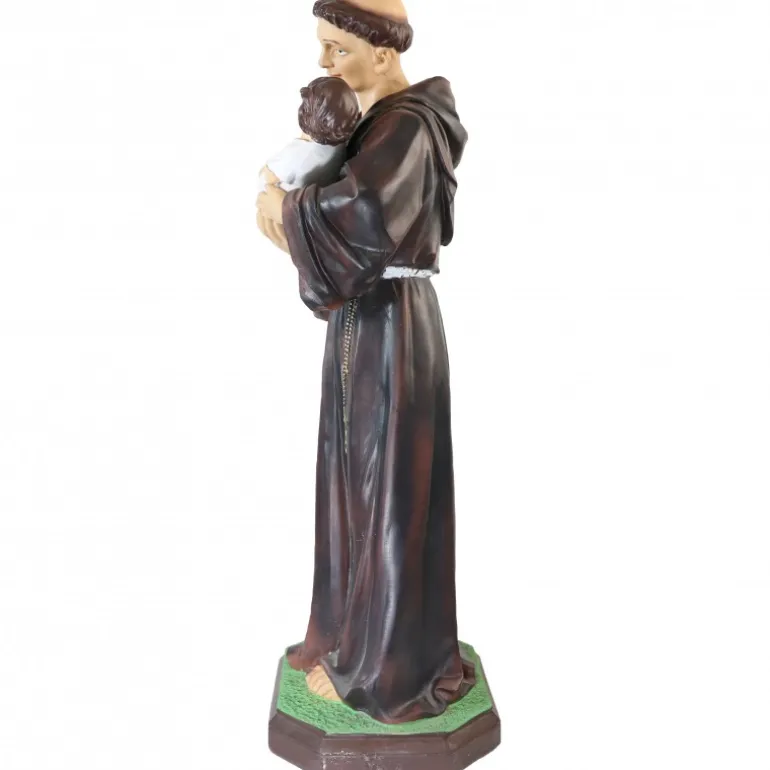 Palais du Rosaire Statue de Saint Antoine de 60cm en résine^ Statue De Grande Taille | Statue De Saint Antoine