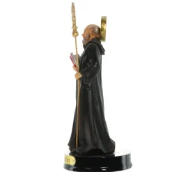 Palais du Rosaire Statue de Saint Benoit en résine14cm^ Statue De Saint Benoît