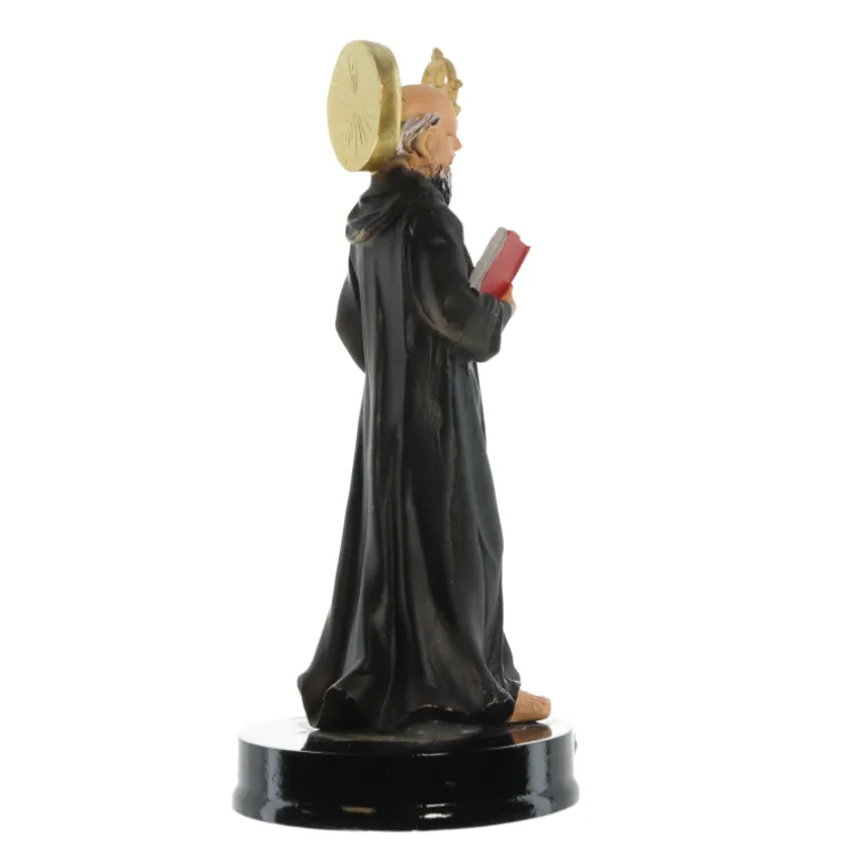Palais du Rosaire Statue de Saint Benoit en résine14cm^ Statue De Saint Benoît