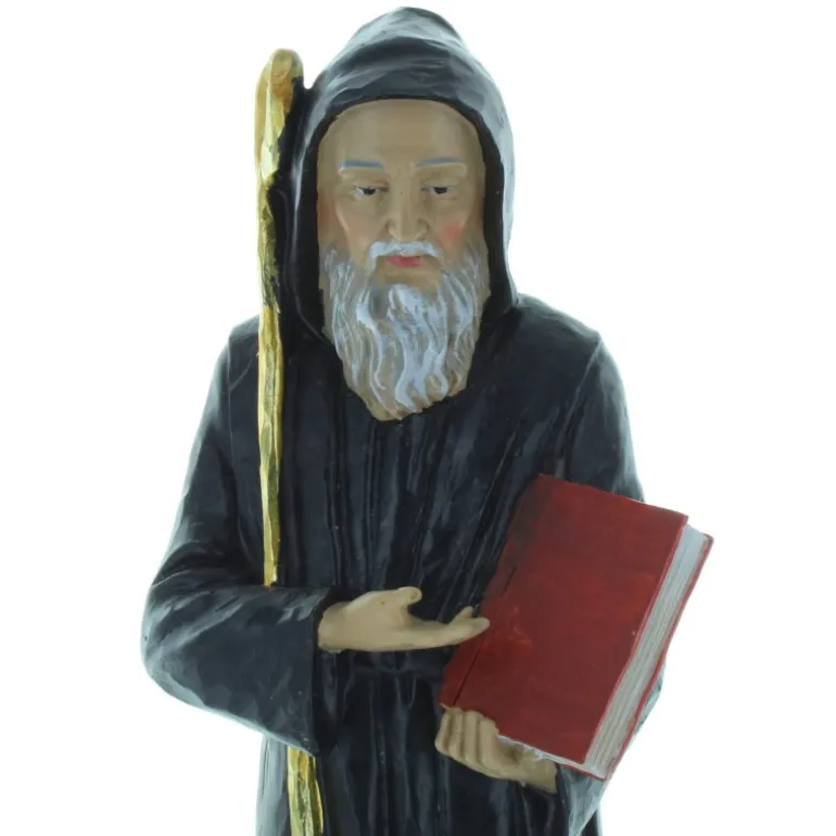 Palais du Rosaire Statue de Saint Benoît en résine 30cm^ Statue De Saint Benoît