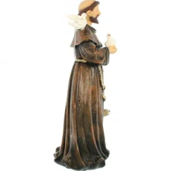 Palais du Rosaire Statue de Saint François d'Assise au loup en résine de 20cm^ Autres Statues De Saints