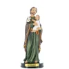 Palais du Rosaire Statue de Saint Joseph à l'enfant en résine colorée 22cm^ Statue De Saint Joseph
