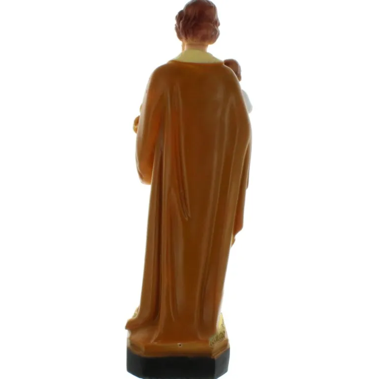 Palais du Rosaire Statue de Saint Joseph à l'Enfant Jésus en résine colorée 40cm^ Statue De Saint Joseph