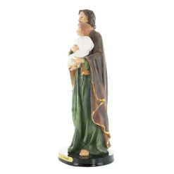 Palais du Rosaire Statue de Saint Joseph à l'enfant en résine colorée 31cm^ Statue De Saint Joseph