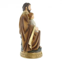 Palais du Rosaire Statue de Saint Joseph assis de 30cm en résine^ Statue De Saint Joseph