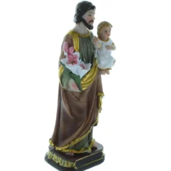 Palais du Rosaire Statue de Saint Joseph décorée 12 cm^ Statue De Saint Joseph