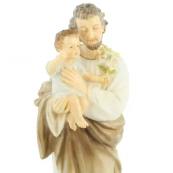 Palais du Rosaire Statue de Saint Joseph de 21cm en résine peinte à la main^ Statue De Saint Joseph