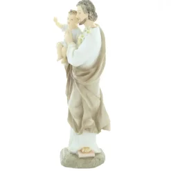 Palais du Rosaire Statue de Saint Joseph de 21cm en résine peinte à la main^ Statue De Saint Joseph