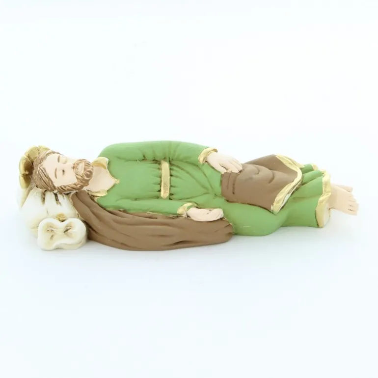 Palais du Rosaire Statue de Saint Joseph dormant de 14cm^ Statue De Saint Joseph
