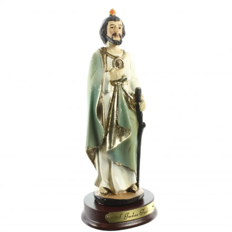 Palais du Rosaire Statue de Saint Jude en résine de 14 cm^ Autres Statues De Saints