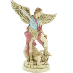 Palais du Rosaire Statue de Saint Michel de 25 cm en résine^ Statue De Saint Michel