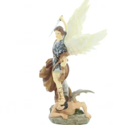 Palais du Rosaire Statue de Saint Michel de 26cm en résine peinte à la main^ Statue De Saint Michel