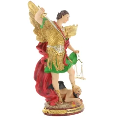 Palais du Rosaire statue de Saint Michel en résine colorée 30cm^ Statue Ange | Statue De Saint Michel