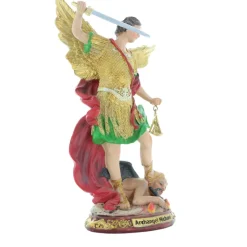 Palais du Rosaire Statue de Saint michel en résine colorée 20cm^ Statue Ange | Statue De Saint Michel