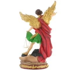 Palais du Rosaire statue de Saint Michel en résine colorée 30cm^ Statue Ange | Statue De Saint Michel