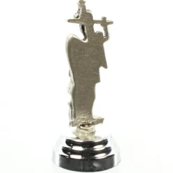 Palais du Rosaire Statue de Saint Michel en métal avec un Socle Aimanté de 6cm^ Statue En Bronze Et Métal