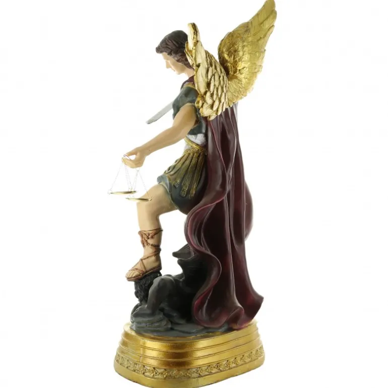 Palais du Rosaire Statue de Saint Michel grande taille en résine 60cm^ Statue De Grande Taille | Statue Ange