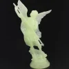 Palais du Rosaire Statue de Saint Michel lumineuse de 13cm en résine^ Statue Lumineuse | Statue Ange