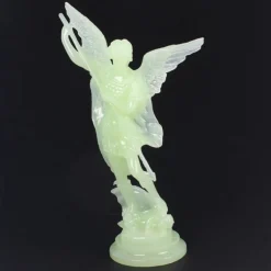 Palais du Rosaire Statue de Saint Michel lumineuse de 13cm en résine^ Statue Lumineuse | Statue Ange