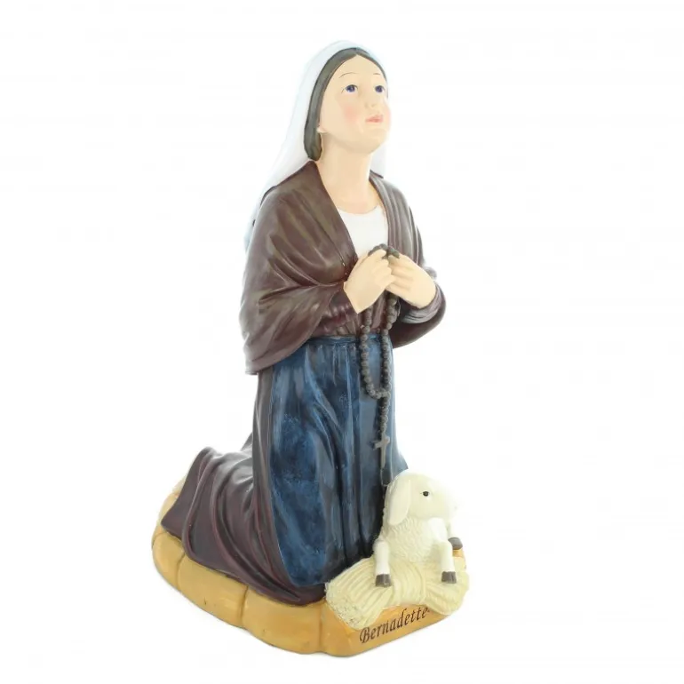Palais du Rosaire Statue de Sainte Bernadette de 40cm^ Statue De Sainte Bernadette