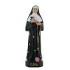 Palais du Rosaire Statue de Sainte Rita aux abeilles en résine colorée 40 cm^ Statue De Sainte Rita