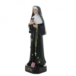Palais du Rosaire Statue de Sainte Rita aux abeilles en résine colorée 40 cm^ Statue De Sainte Rita