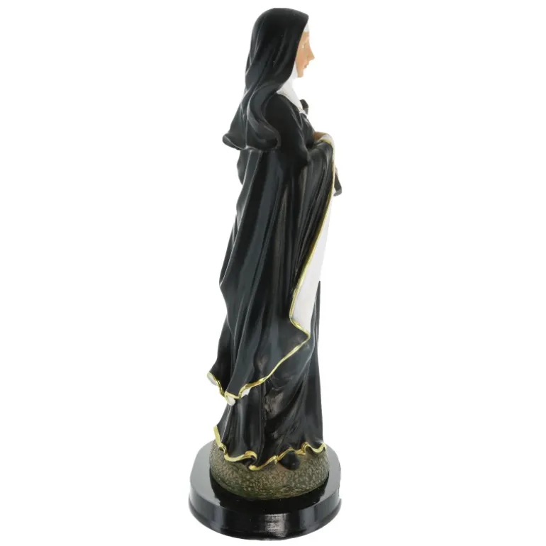 Palais du Rosaire Statue de Sainte Rita en résine de 30cm^ Statue De Sainte Rita