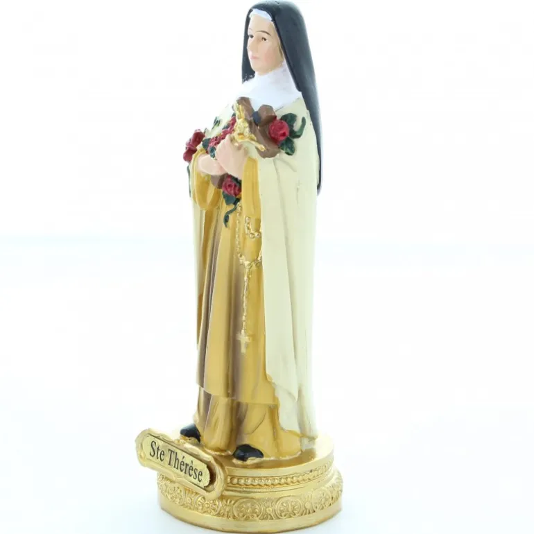 Palais du Rosaire Statue de Sainte Thérèse de 14cm en résine^ Autres Statues De Saints