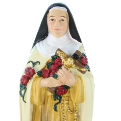 Palais du Rosaire Statue de Sainte Thérèse de 14cm en résine^ Autres Statues De Saints