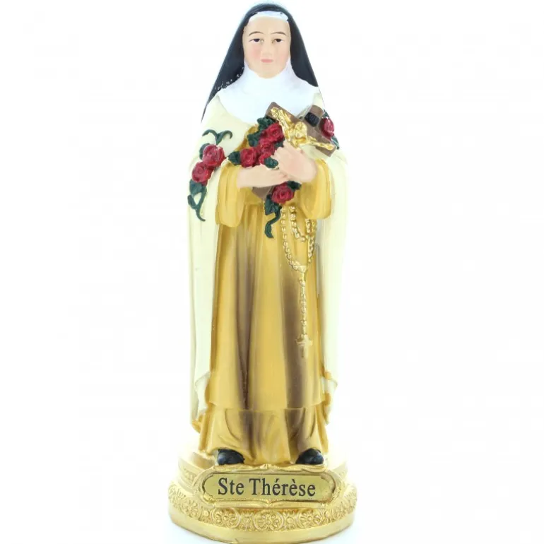 Palais du Rosaire Statue de Sainte Thérèse de 14cm en résine^ Autres Statues De Saints