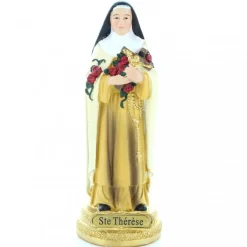 Palais du Rosaire Statue de Sainte Thérèse de 14cm en résine^ Autres Statues De Saints