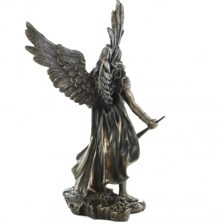 Palais du Rosaire Statue détaillée de Saint Gabriel effet bronze 24cm^ Autres Statues De Saints