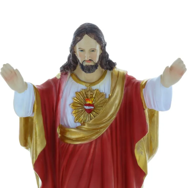 Palais du Rosaire Statue du Christ Rédempteur décorée 30 cm^ Sacré-Coeur De Jésus | Jésus Miséricordieux