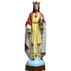 Palais du Rosaire Statue du Christ Roi grande taille en résine 118cm^ Statue De Grande Taille