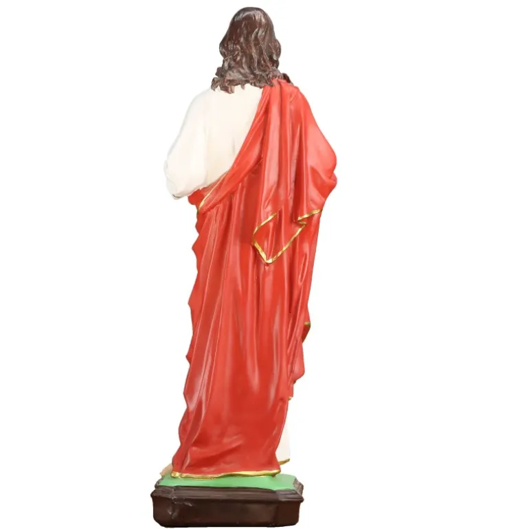 Palais du Rosaire Statue du Sacré Coeur de Jésus de 50cm en résine^ Sacré-Coeur De Jésus