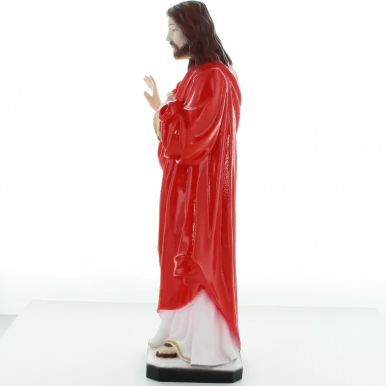 Palais du Rosaire Statue du Sacré Coeur de Jésus de 30cm en résine^ Sacré-Coeur De Jésus