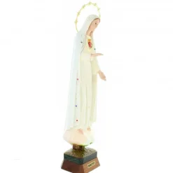 Palais du Rosaire Statue du Sacré Coeur de Notre Dame de Fatima de 45cm en résine^ Statue Vierge De Fatima